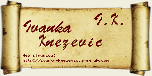 Ivanka Knežević vizit kartica
